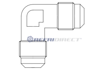 brass fittings Castel, elbows Mod. 7210/4 1/2 X 1/2 SAE
